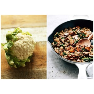 Ce să mănânci în Postul Paștelui - conopidă cu ciuperci la cuptor