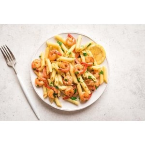 Paste cu creveți și sos de lămâie, o rețetă delicioasă pentru cină