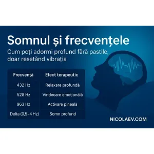 Somnul și frecvențele: cum poți adormi profund fără pastile, doar resetând vibrația corpului tău