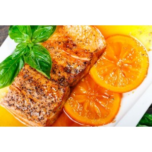 Somon la cuptor cu portocale. Rețeta recomandată de Ioana Ginghină e delicioasă