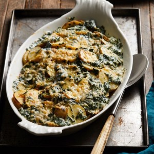 Sufleu cu spanac și cartofi, un preparat delicios, ce ține diabetul sub control