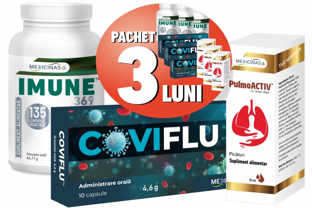 Pachet Imune 369 - Coviflu - Pulmoactiv pentru 3 luni