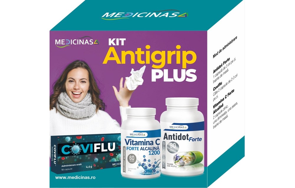 KIT Antigrip PLUS - remediul puternic împotriva răcelilor de sezon