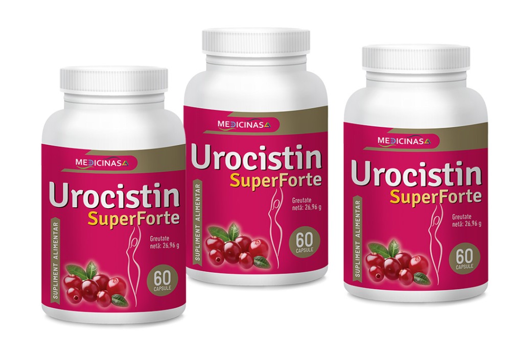 UROCISTIN SuperForte 2+1 Gratuit - tratament pentru 3 luni
