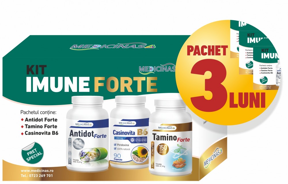 3 Luni KIT IMUNE FORTE - pentru imunitate puternică