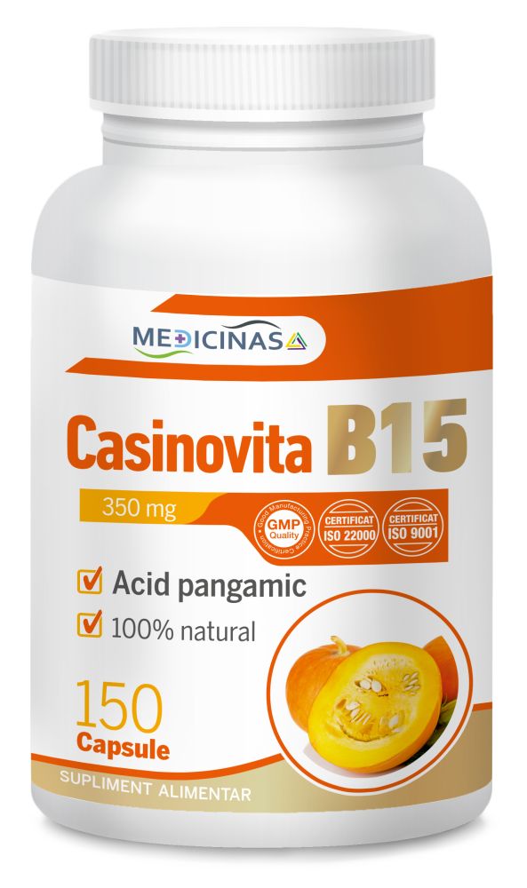  CASINOVITA B15 - Vitamina B15 (Acid Pangamic), 150cps.