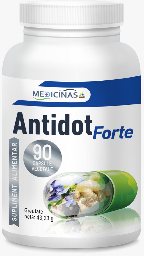  ANTIDOT Forte - împotriva virusurilor respiratorii, refacerea sistemului imunitar, 90cps.