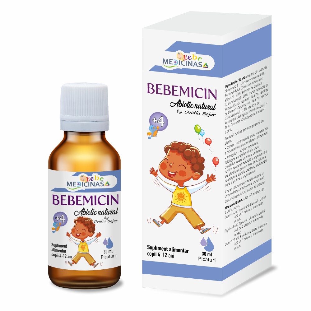 Bebemicin - Abiotic Natural pentru Copii 4+, 1 flacon