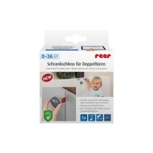 Siguranta pentru usi duble gri Reer 71081