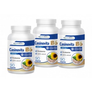  CASINOVITA B6 - 2+1 Gratuit - Vitamina B6 (Piridoxina) - Pachet 3 luni 