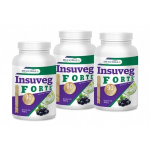 Insuveg FORTE - 2+1 Gratuit - supliment antidiabet - Pachet 3 luni + GRATUIT la prima comandă cartea ”Ce mănânci când ai diabet”.