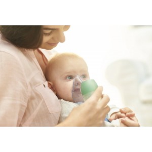 Nebulizator DuoBaby - aparat aerosoli cu aspirator nazal, 2-in-1 - OMRON