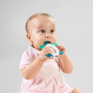 INEL REFRIGERABIL PENTRU DENTITIE cu zornaitoare fara BPA, fara plastic, fara PVC
